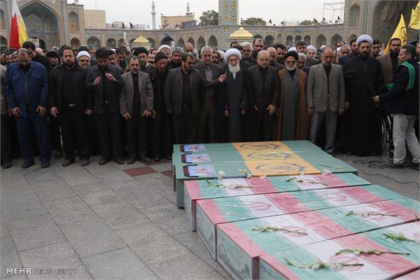 مراسم تشییع ۵ شهید گمنام و ۳ شهید مدافع حرم در قم 13