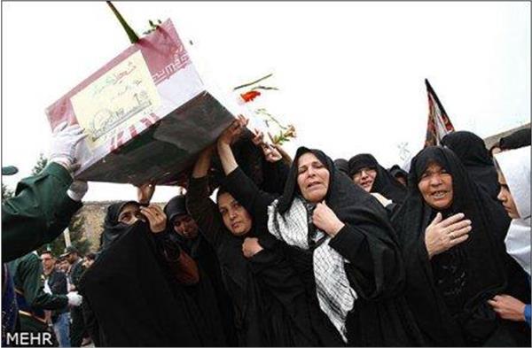 تشییع و خاکسپاری شهدای گمنام در استان اردبیل