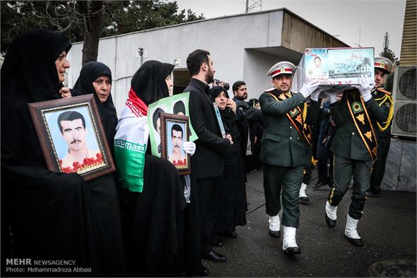 آئین تشییع ۱۴ شهید تازه تفحص شده نیروی انتظامی 4