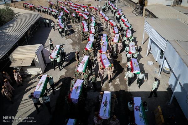 استقبال از پیکرهای 119 شهید تازه تفحص شده در شلمچه 5