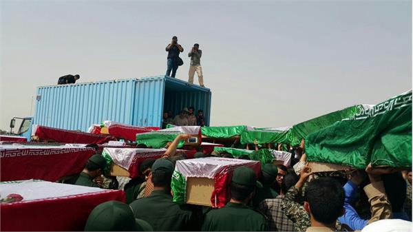 ورود پیکر مطهر ۵۵ شهید دفاع مقدس - شلمچه 29