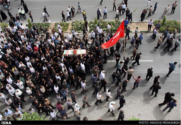 تشییع پیکر شهید محمد پازوکی طرودی - سمنان 3