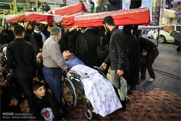 مراسم تشییع پیکر ۱۱۹ شهید تازه تفحص شده دفاع مقدس 18