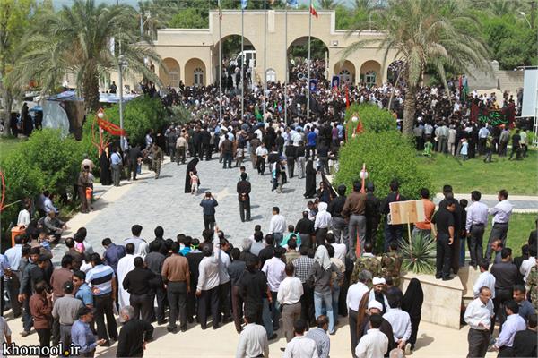 تشییع و خاکسپاری شهدای گمنام دانشگاه خلیج فارس بوشهر-27/2/89