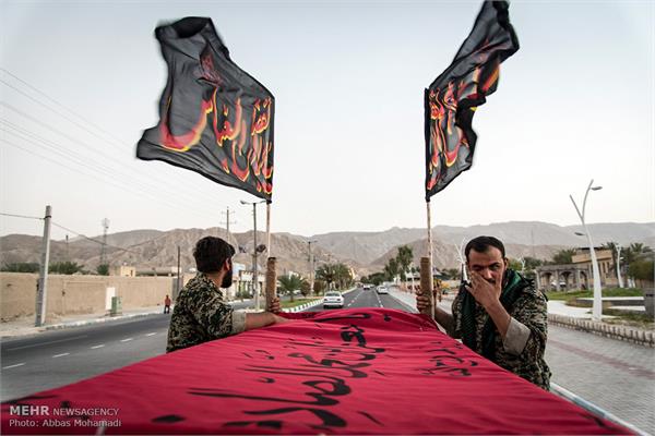 تشییع و خاک سپاری پیکر مطهر دو شهید گمنام در شهرستان لامرد 4