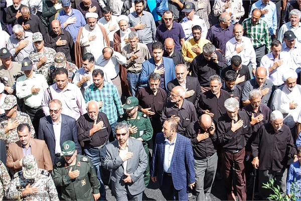 تشییع پیکر شهید رضا علی اعرابیان درسمنان 17