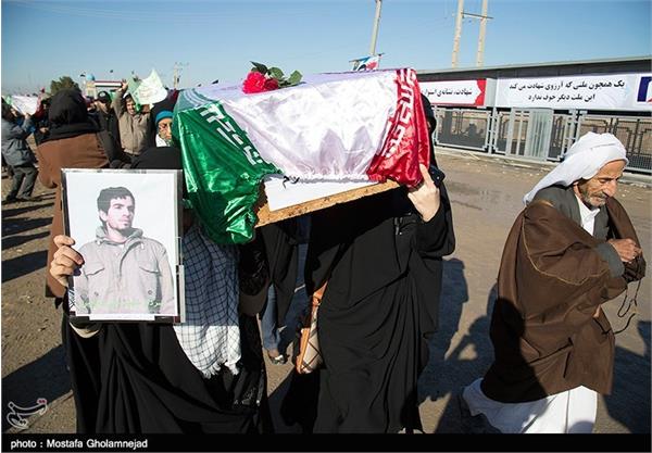 تبادل پیکر ۹۳ شهید در مرز شلمچه - خوزستان