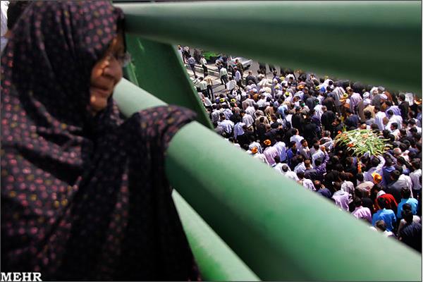 تشییع و خاکسپاری دو شهید گمنام در دانشگاه علامه طباطبایی