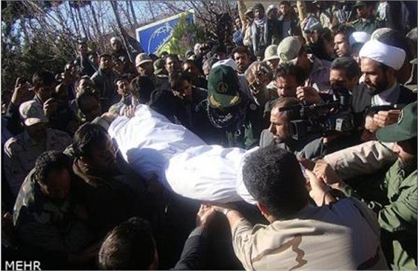 تشییع شهدای گمنام در درمیان بجنورد