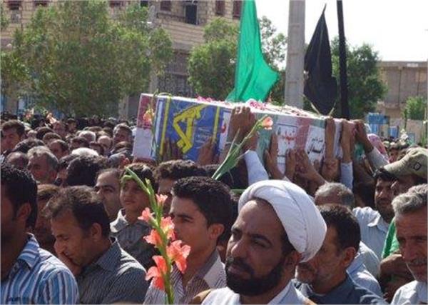 تشییع و خاکسپاری شهدای گمنام درآبدان