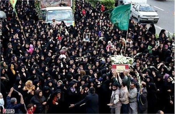 تشییع و خاکسپاری دو شهید گمنام در چابکسر