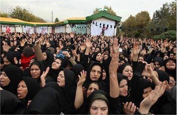 مراسم تشیییع پیکر دو شهید گمنام در شهر قدس