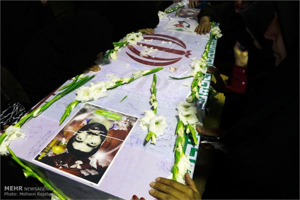 تشییع دو شهید دفاع مقدس در کرمان 8