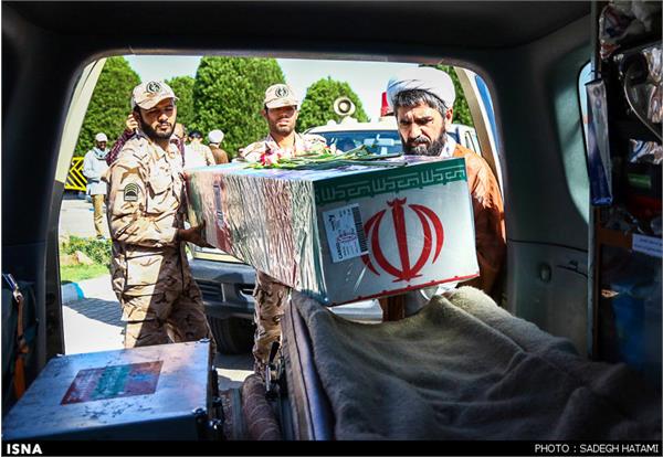 ورود پیکر مطهر 10تن از شهدای خط شکن به خراسان رضوی 10