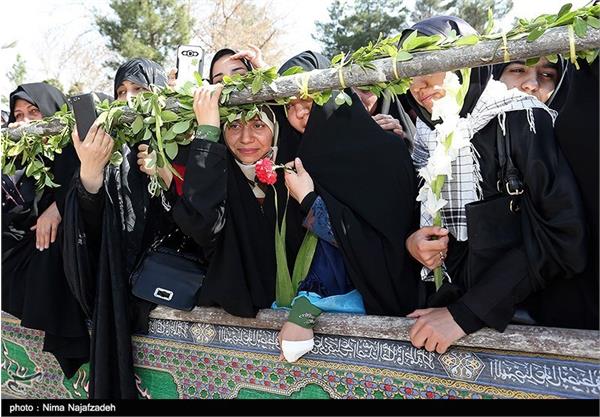 مراسم تشییع و تدفین دو شهید گمنام در مشهد 6