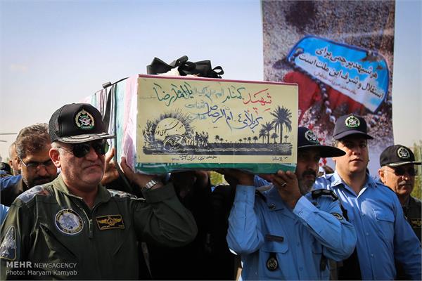 مراسم تشییع پیکر دو شهید گمنام در شهرک آسمان 9