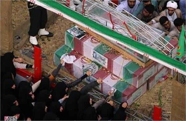تشییع شهدای دوران دفاع مقدس در شهر قم