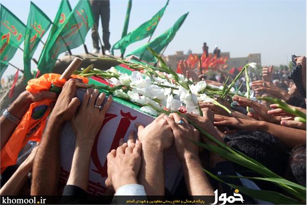 تشییع و خاکسپاری شهدای گمنام دانشگاه شاهد-12/7/89