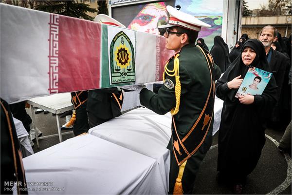 آئین تشییع ۱۴ شهید تازه تفحص شده نیروی انتظامی 7