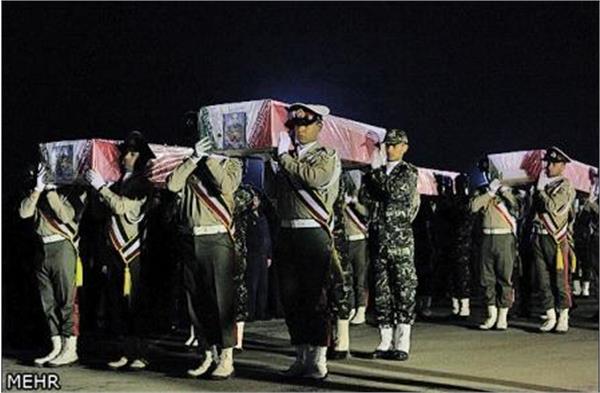 تشییع شهدا در حرم رضوی