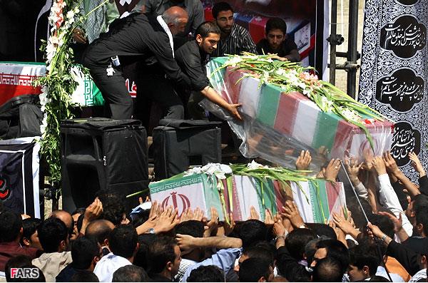 تشییع و خاکسپاری دو شهید گمنام در دانشگاه علامه طباطبایی