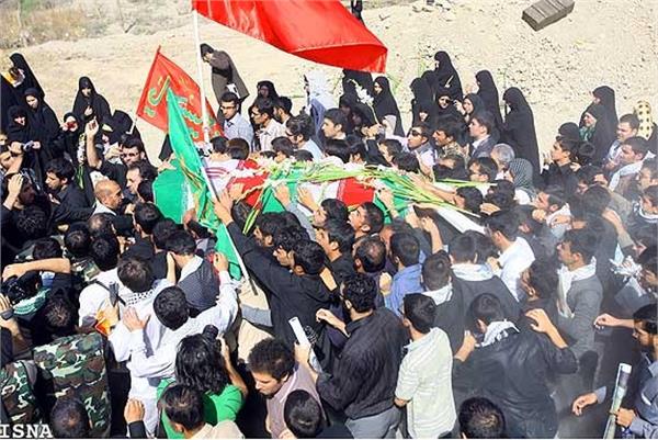 تشییع و خاکسپاری شهدای گمنام دانشگاه شاهد-12/7/89