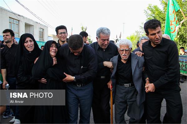 تشییع پیکر شهید سیدناصر ناصری در شهر هشجین -اردبیل 1