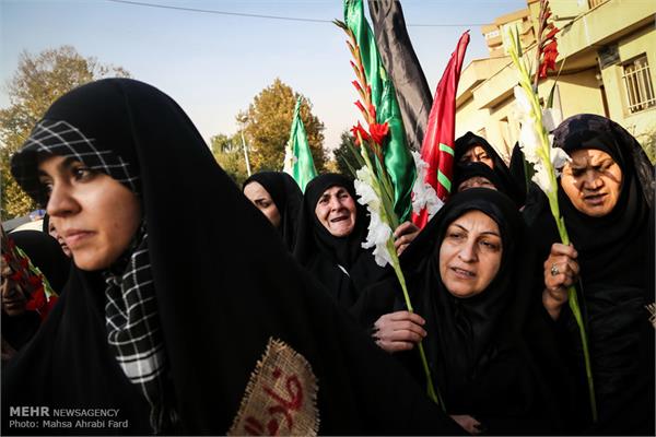 مراسم تشییع دو شهید گمنام در دانشگاه مالک اشتر 25