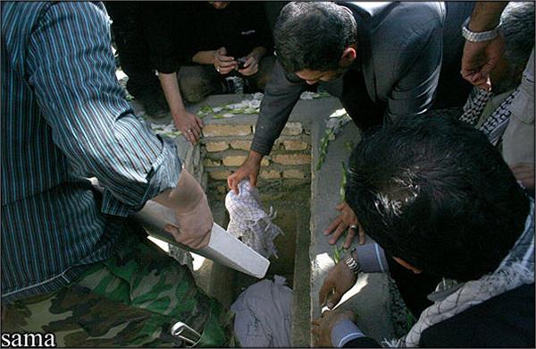 تشییع و خاکسپاری شهدای گمنام بوستان نهج البلاغه تهران-12/7/89