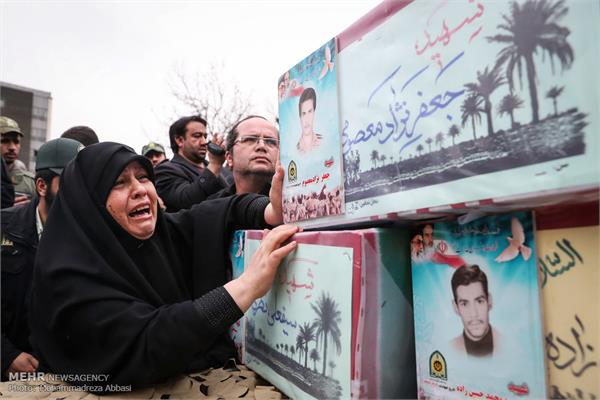 آئین تشییع ۱۴ شهید تازه تفحص شده نیروی انتظامی 21