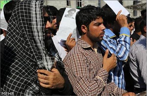 تشییع و تدفین شهدای گمنام در بندر عباس