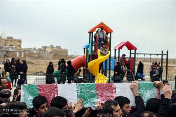 تشیع دو شهید گمنام سال های دفاع مقدس در شریفیه قزوین 10