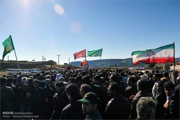 تشییع پیکر دو شهید گمنام در شهر بیدروبه اندیمشک 8