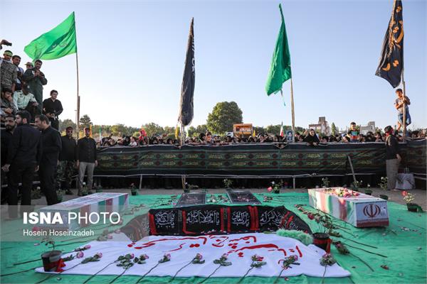 تشییع پیکر مطهر دو شهید گمنام در شاندیز 11