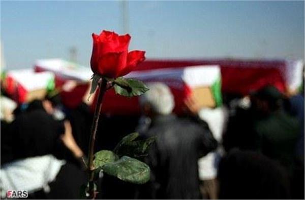 مراسم تبادل شهدا جنگ هشت ساله در شلمچه