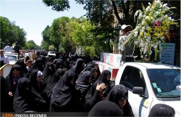 تشییع پیکر شهدای گمنام در تبریز