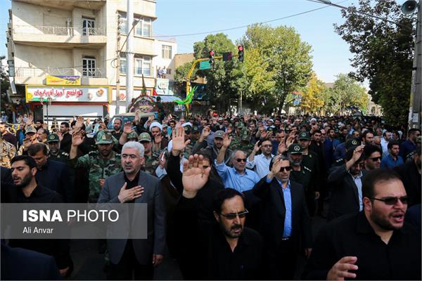 استقبال و تشییع چهار شهید گمنام در اردبیل 13