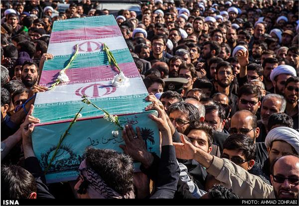 تشییع پیکر پنج شهید گمنام دفاع مقدس - قم