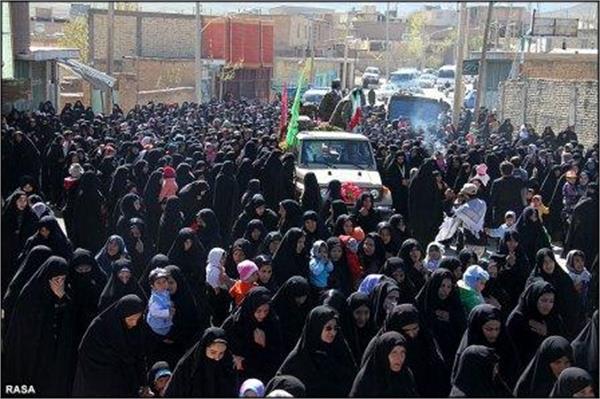 تشییع و خاکسپاری شهدای گمنام در سود جان چهار محال بختیاری