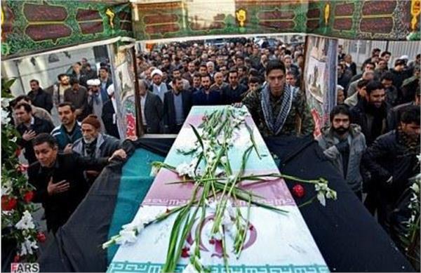 مراسم تشییع شهدای گمنام در شهرک شهید فکوری