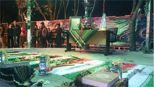 مراسم ازدواج دو زوج جوان در جوار شهدای گمنام بوستان ابوذر 5