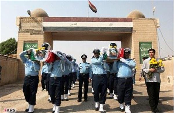 مراسم تبادل پیکرهای جنگ تحمیلی در شلمچه