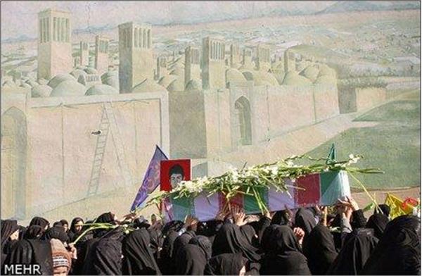 تشییع شهدای گمنام در گناباد