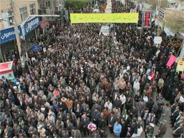 تشییع و خاکسپاری شهدای گمنام در مشگین شهر و نمین
