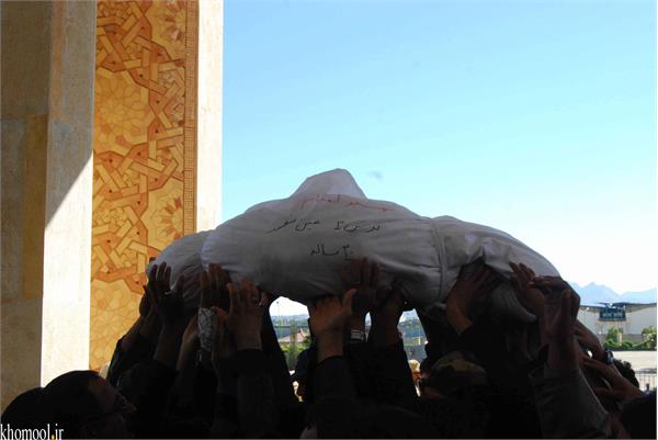 تشییع و خاکسپاری شهید گمنام شهرستان جم استان بوشهر 5/11/1389