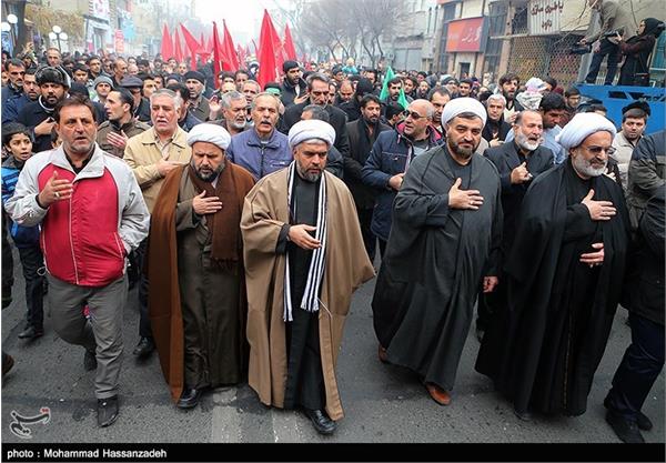 تشییع پیکر ۵ شهید گمنام دوران دفاع مقدس در تهران 13