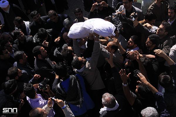 تشییع و خاکسپاری شهدای گمنام بوستان نهج البلاغه تهران-12/7/89