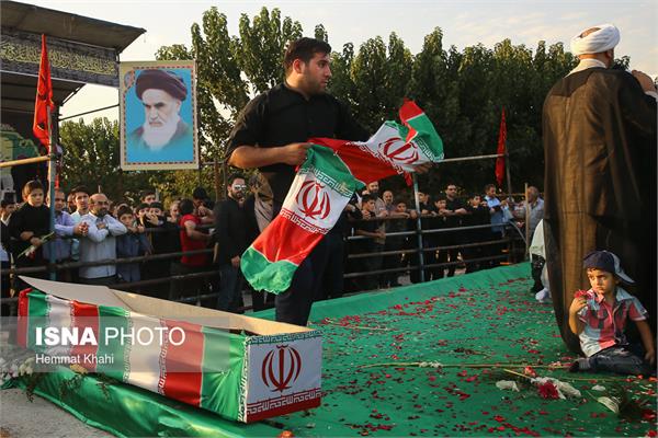 تشییع پیکر دو شهید گمنام در بوستان شقایق - خانی‌آباد تهران 31