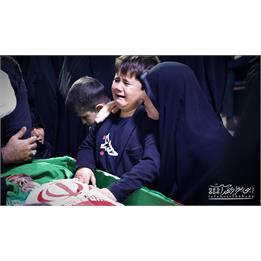 وداع فرزندان شهید امنیت سلمان امیراحمدی