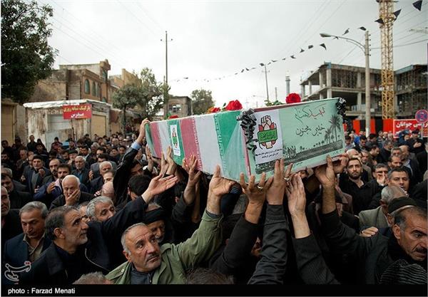 تشییع دو شهید گمنام در کرمانشاه 6